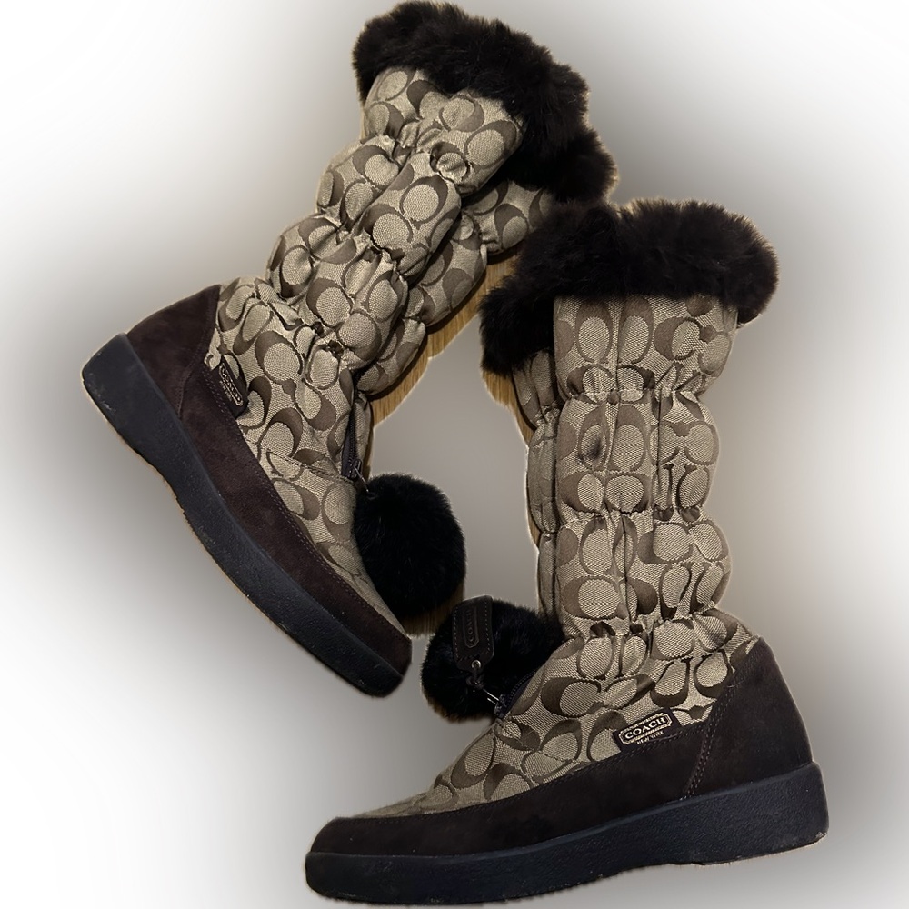 Coach Theona Snowboots with rabbit fur lining